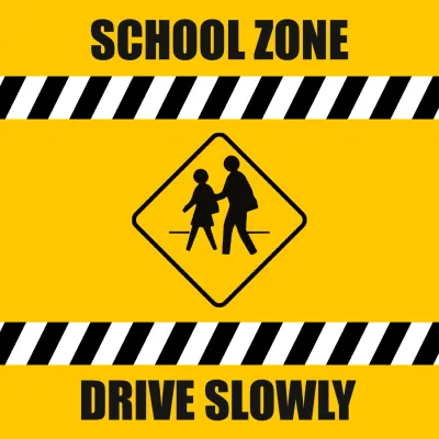 Custom Outdoor Yard Signs Multiple Sizes School Zone Sign