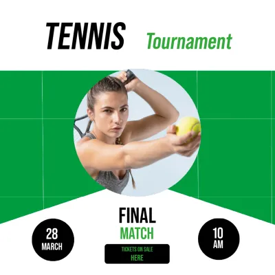 Custom Outdoor Yard Signs Multiple Sizes Tennis Tournament