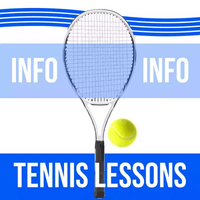 Custom Outdoor Yard Signs Multiple Sizes Tennis Lessons