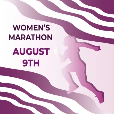 Custom Outdoor Yard Signs Multiple Sizes Women's Marathon