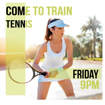 Custom Outdoor Yard Signs Multiple Sizes Come To Train Tennis