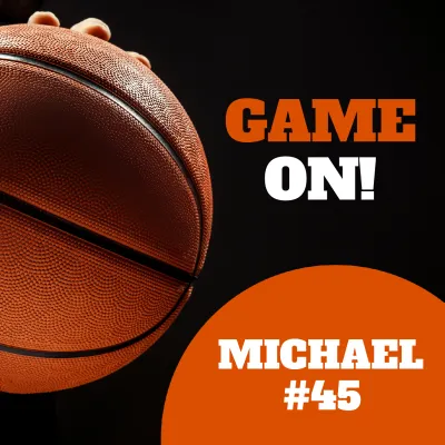 Custom Outdoor Yard Signs Multiple Sizes Basketball Game On