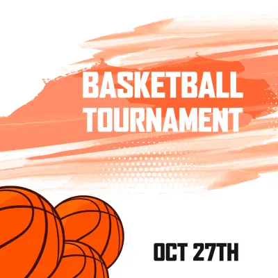 Custom Outdoor Yard Signs Multiple Sizes Basketball for Tournament