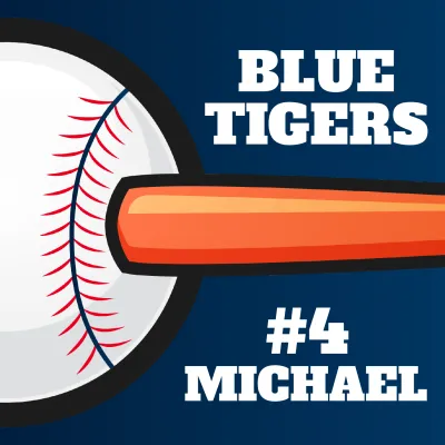 Custom Outdoor Yard Signs Multiple Sizes Blue Tigers