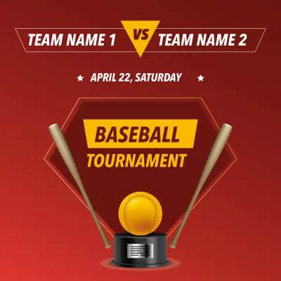 Custom Outdoor Yard Signs Multiple Sizes Baseball Tournament