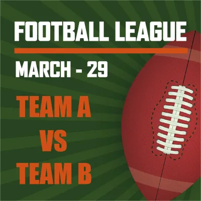 Custom Outdoor Yard Signs Multiple Sizes Football League