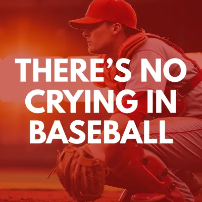 Custom Outdoor Yard Signs Multiple Sizes No Crying Baseball