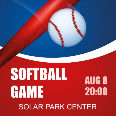 Custom Outdoor Yard Signs Multiple Sizes Softball Game Sign