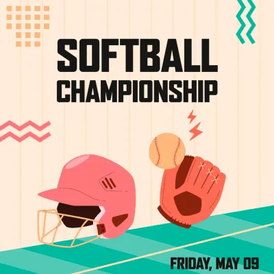 Custom Outdoor Yard Signs Multiple Sizes Softball Championship