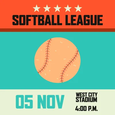 Custom Outdoor Yard Signs Multiple Sizes Softball League