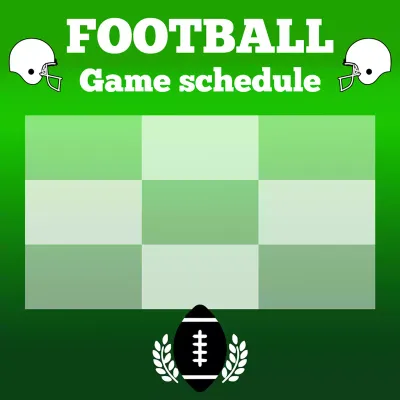 Custom Outdoor Yard Signs Multiple Sizes Football Game Schedule