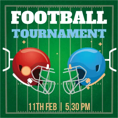 Custom Outdoor Yard Signs Multiple Sizes Tournament Football