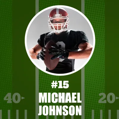 Custom Outdoor Yard Signs Multiple Sizes Player Football