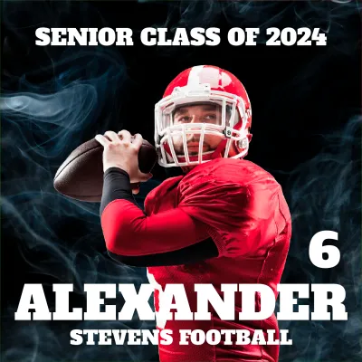 Custom Outdoor Yard Signs Multiple Sizes High School Footballer
