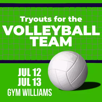 Custom Outdoor Yard Signs Multiple Sizes Tryouts for Volleyball