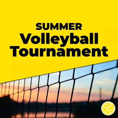 Custom Outdoor Yard Signs Multiple Sizes Summer Volleyball Tournament