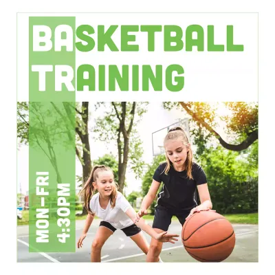 Custom Outdoor Yard Signs Multiple Sizes Basketball Training