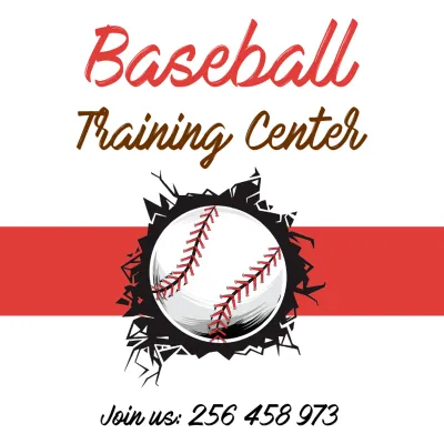 Custom Outdoor Yard Signs Multiple Sizes Baseball Training Center