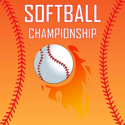 Custom Outdoor Yard Signs Multiple Sizes Softball Championship Game