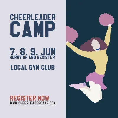 Custom Outdoor Yard Signs Multiple Sizes Cheer Camp Registration