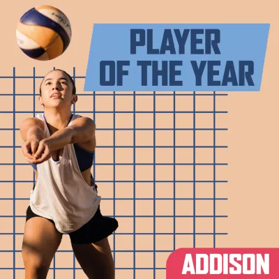 Custom Outdoor Yard Signs Multiple Sizes Volleyball Player