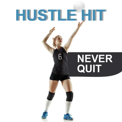 Custom Outdoor Yard Signs Multiple Sizes Volleyball Hustle Hit