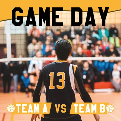 Custom Outdoor Yard Signs Multiple Sizes Volleyball Game Day