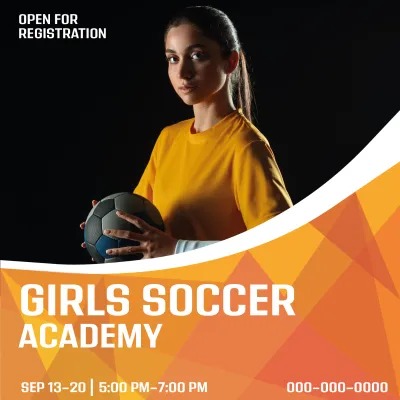 Custom Outdoor Yard Signs Multiple Sizes Girls Soccer Academy