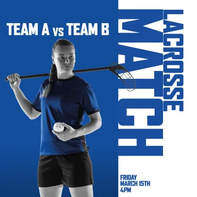 Custom Outdoor Yard Signs Multiple Sizes Lacrosse Team Match