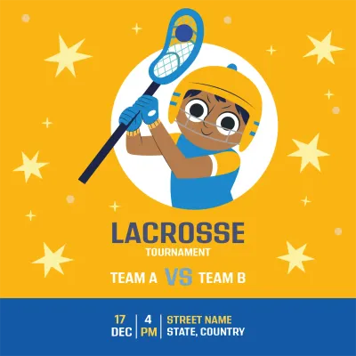 Custom Outdoor Yard Signs Multiple Sizes Lacrosse Tournament Sign