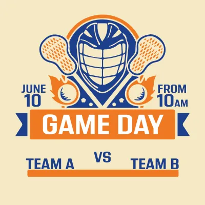 Custom Outdoor Yard Signs Multiple Sizes Lacrosse Game Day