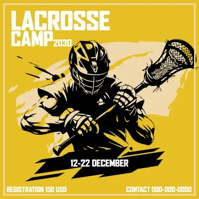 Custom Outdoor Yard Signs Multiple Sizes Lacrosse Camp Registration