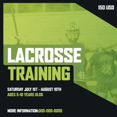 Custom Outdoor Yard Signs Multiple Sizes Lacrosse Training