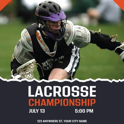 Custom Outdoor Yard Signs Multiple Sizes Lacrosse Championship