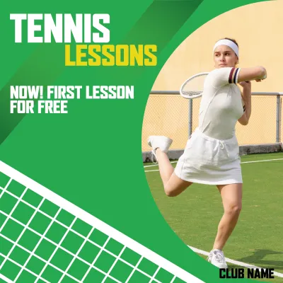 Custom Outdoor Yard Signs Multiple Sizes Tennis Lessons