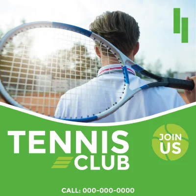 Custom Outdoor Yard Signs Multiple Sizes Tennis Club