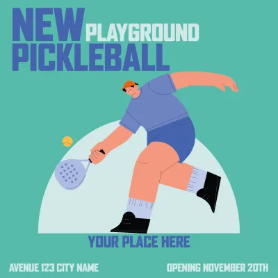 Custom Outdoor Yard Signs Multiple Sizes New Playground Pickleball