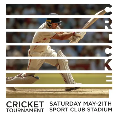 Custom Outdoor Yard Signs Multiple Sizes Cricket Sport Club