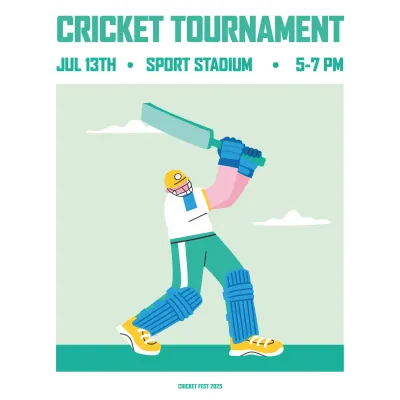 Custom Outdoor Yard Signs Multiple Sizes Cricket Fest