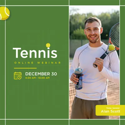 Custom Outdoor Yard Signs Multiple Sizes Tennis Online Webinar