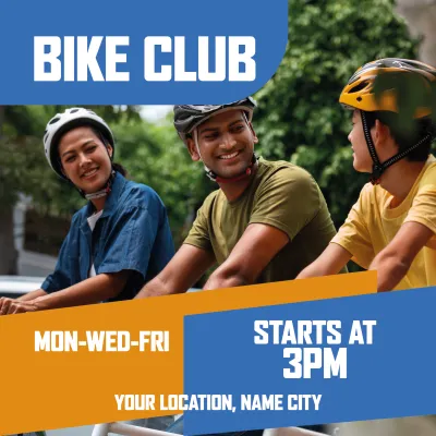 Custom Outdoor Yard Signs Multiple Sizes Bike Club