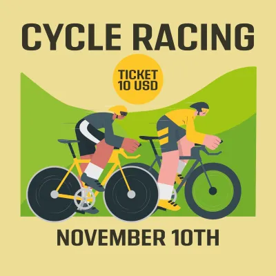 Custom Outdoor Yard Signs Multiple Sizes Cycle Racing