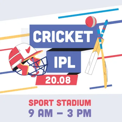 Custom Outdoor Yard Signs Multiple Sizes Cricket IPL