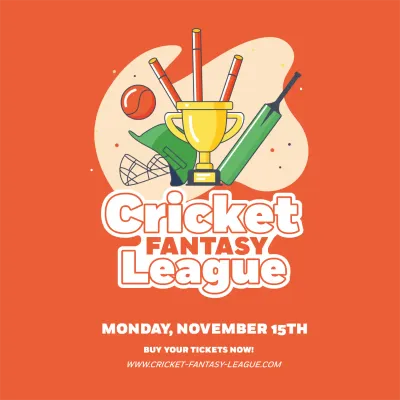 Custom Outdoor Yard Signs Multiple Sizes Cricket Fantassy League
