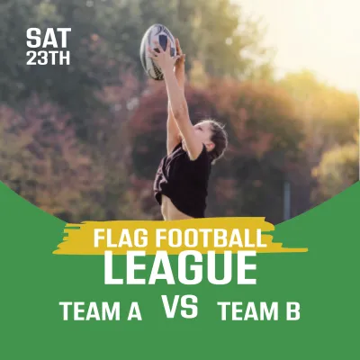 Custom Outdoor Yard Signs Multiple Sizes Flag Football League
