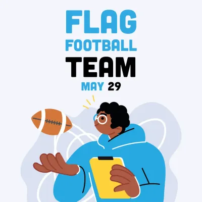 Custom Outdoor Yard Signs Multiple Sizes Flag Football Team