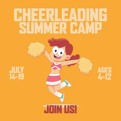 Custom Outdoor Yard Signs Multiple Sizes Cheerleading Summer Camp