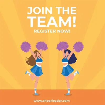Custom Outdoor Yard Signs Multiple Sizes Join Cheerleading Team