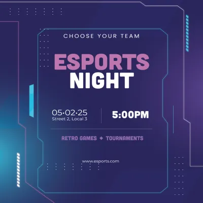 Custom Outdoor Yard Signs Multiple Sizes Esports Night