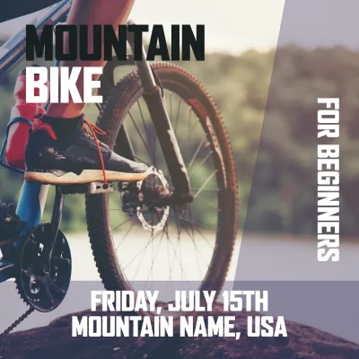 Custom Outdoor Yard Signs Multiple Sizes Mountain Bike